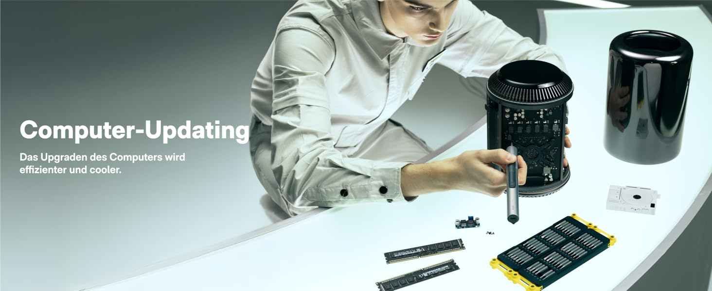 HOTO SNAPBLOQ™ S-A01 Міні Електричний Набір Викруток, Прецизійний Інструмент для Ремонту, 3 Регулювання Моменту, для Телефонів, Ноутбуків, Окулярів та Годинників