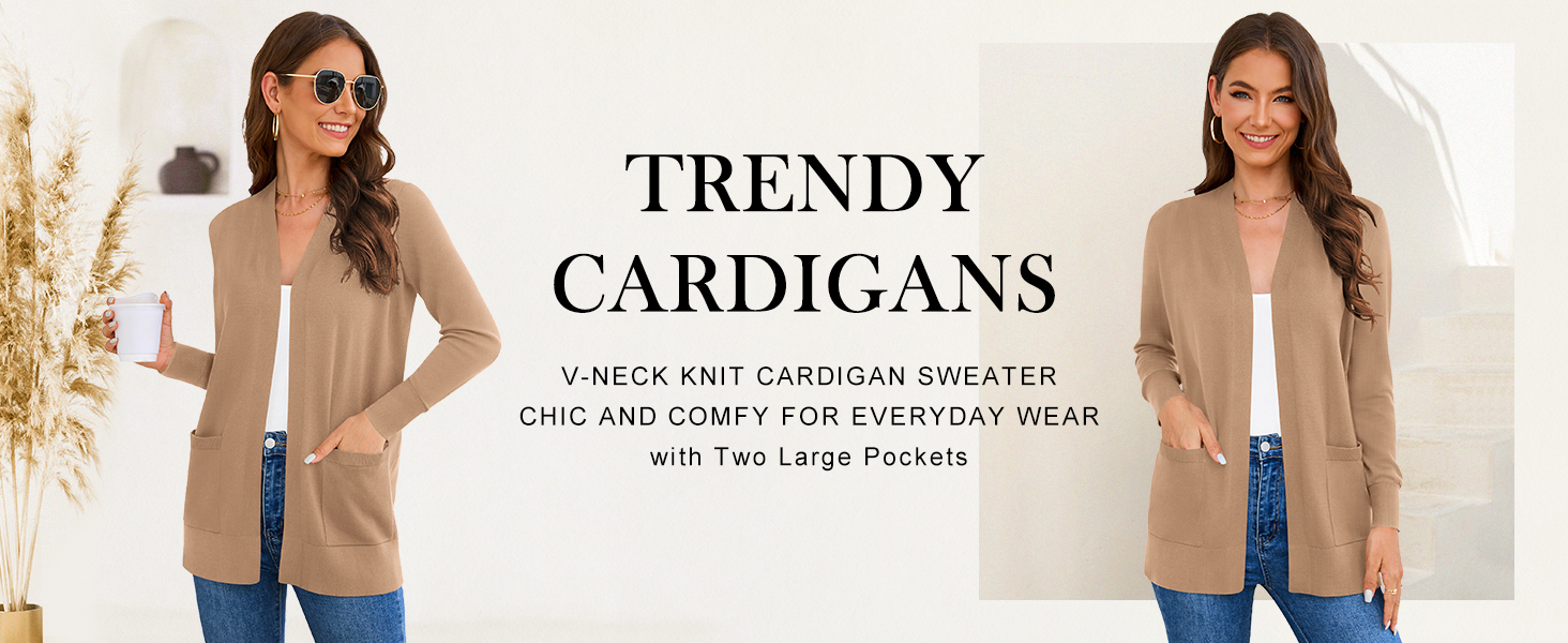 Жіночий кардиган-світшот з довгим рукавом, м'який в'язаний жилет з кишенями (S-3X)