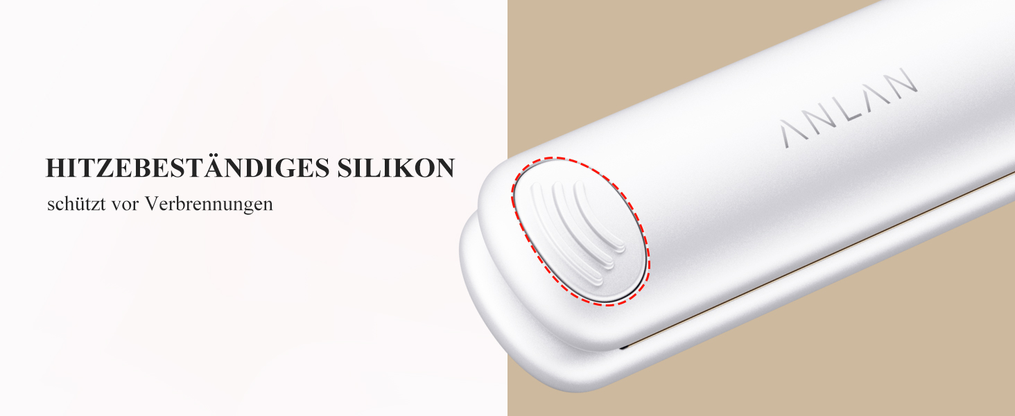 ANLAN 2-в-1 випрямляч та завивачка для волосся, професійний іонізатор, антистатичний, з червоним та інфрачервоним світлом, для гладкого та блискучого волосся, керамічне покриття 150-230°C, LCD-дисплей