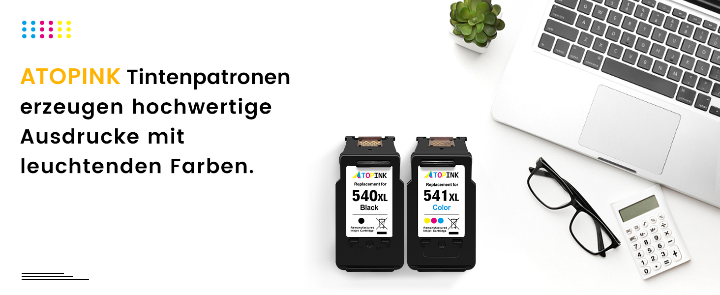Комплект картриджів PG-540XL та CL-541XL для принтерів Canon PIXMA MG3600, MG3650, MG3650s, TS5150, TS5151, MX475 (чорний та кольоровий)