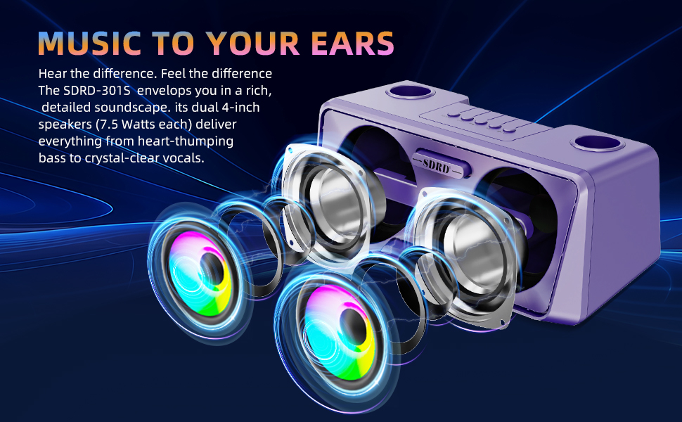 Караоке-машина з 2 бездротовими мікрофонами, Bluetooth, світлові ефекти, підставка для телефону (Lila)