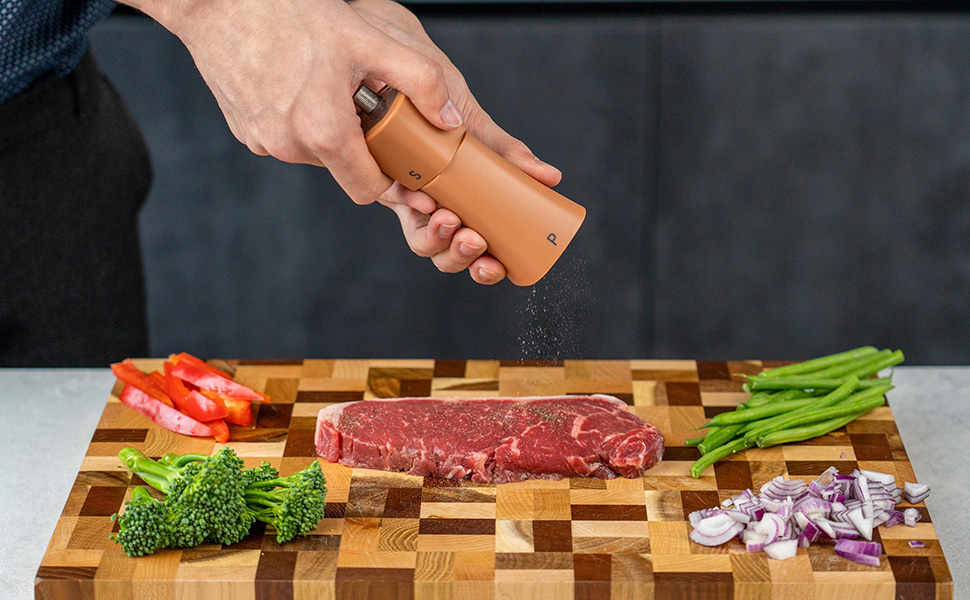 Набір для солі та перцю Grunwerg 2-в-1, пластиковий, білий