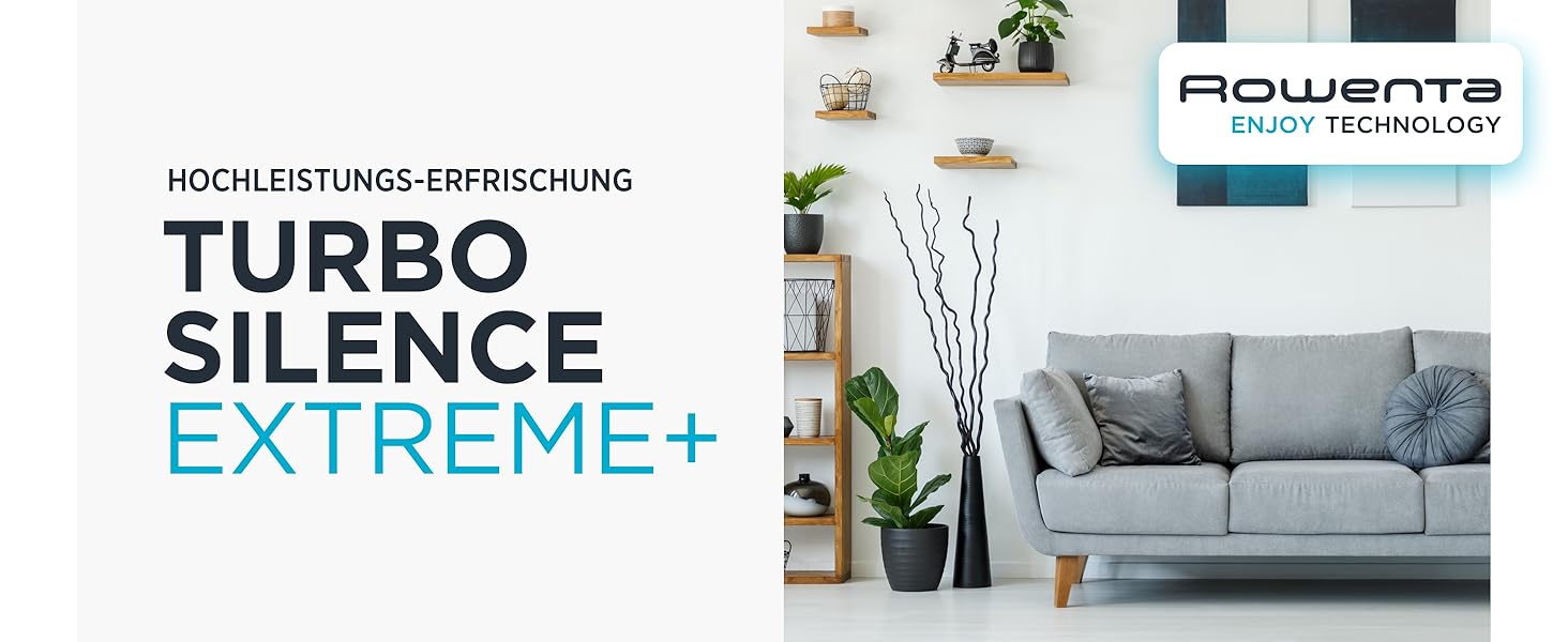 Вентилятор Rowenta Turbo Silence Extreme+ - тихий, потужний, 4 швидкості, автоматичне гойдання, білий, VU2731