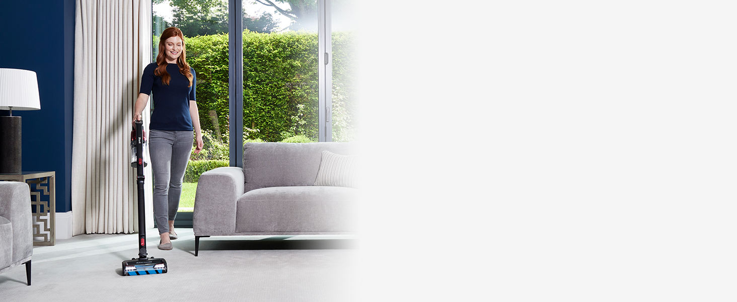 Бездротовий пилосос Shark IZ300EUT: акумулятор 60 хв, DuoClean, насадка для тварин, антизаплутування волосся, 20 см щілинна насадка, чорно-червоний