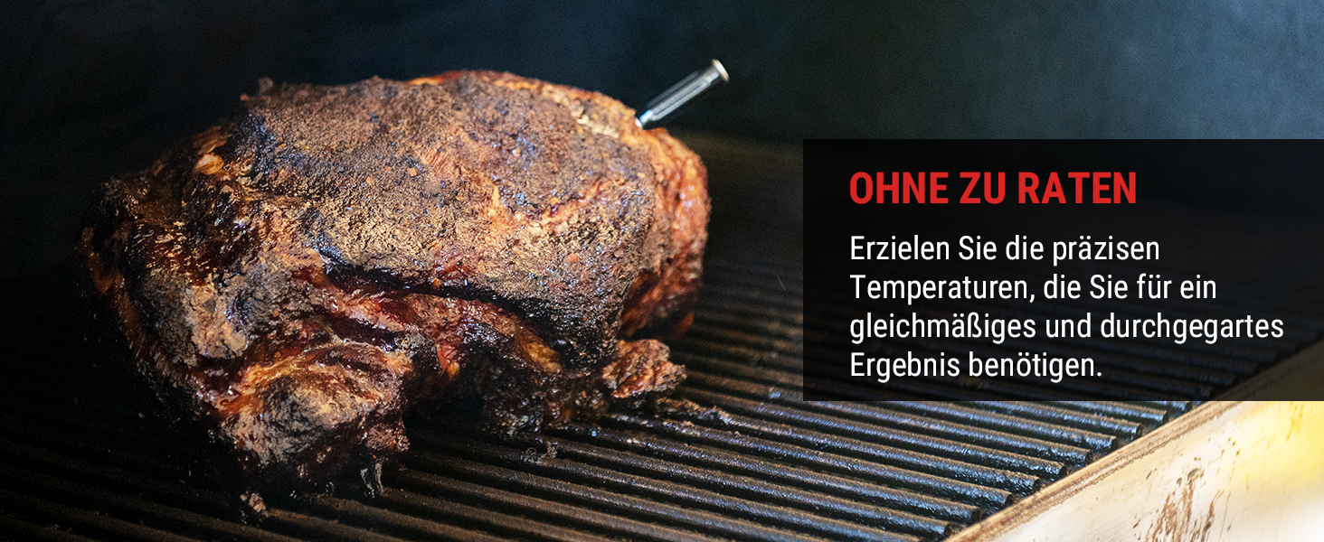 Бездротовий термометр для м'яса ThermoPro TempSpike Bluetooth 150м, IP67, для гриля, духовки, мангала, ротісерії, фритюрниці