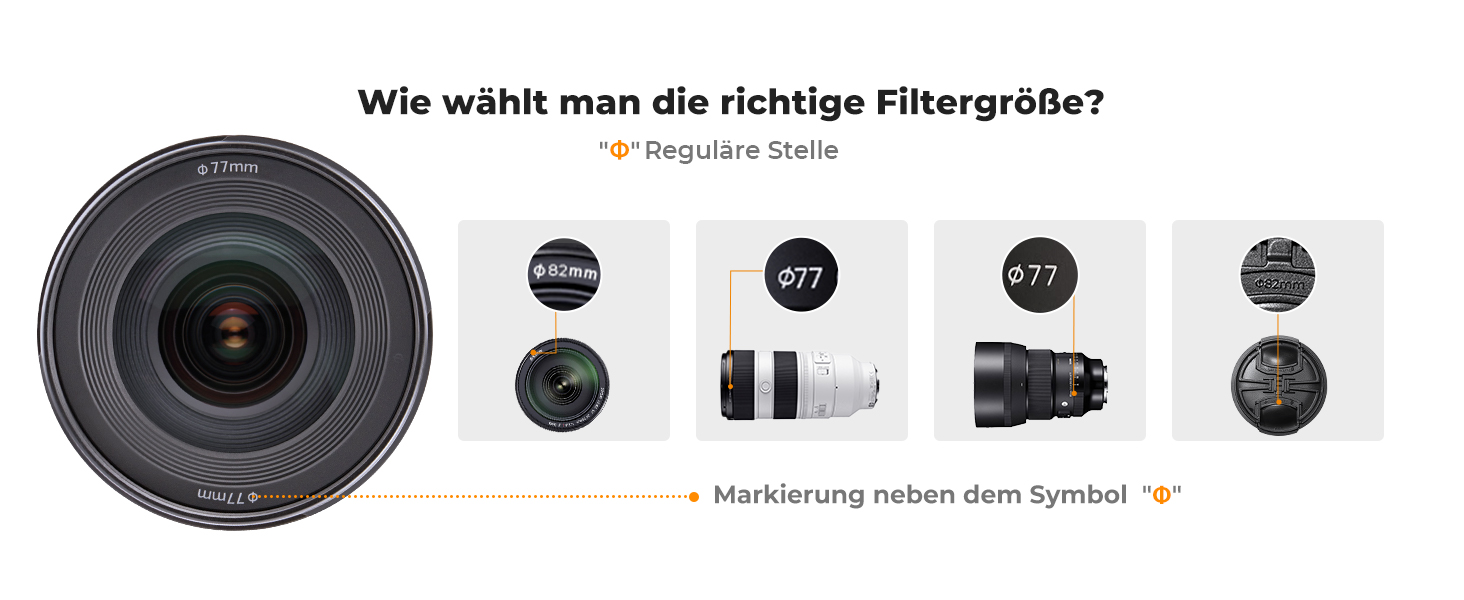 Фільтр ND K&F Concept Nano K-Serie 58mm, регульований сірий фільтр ND2-ND2000 (1-11 ступенів)