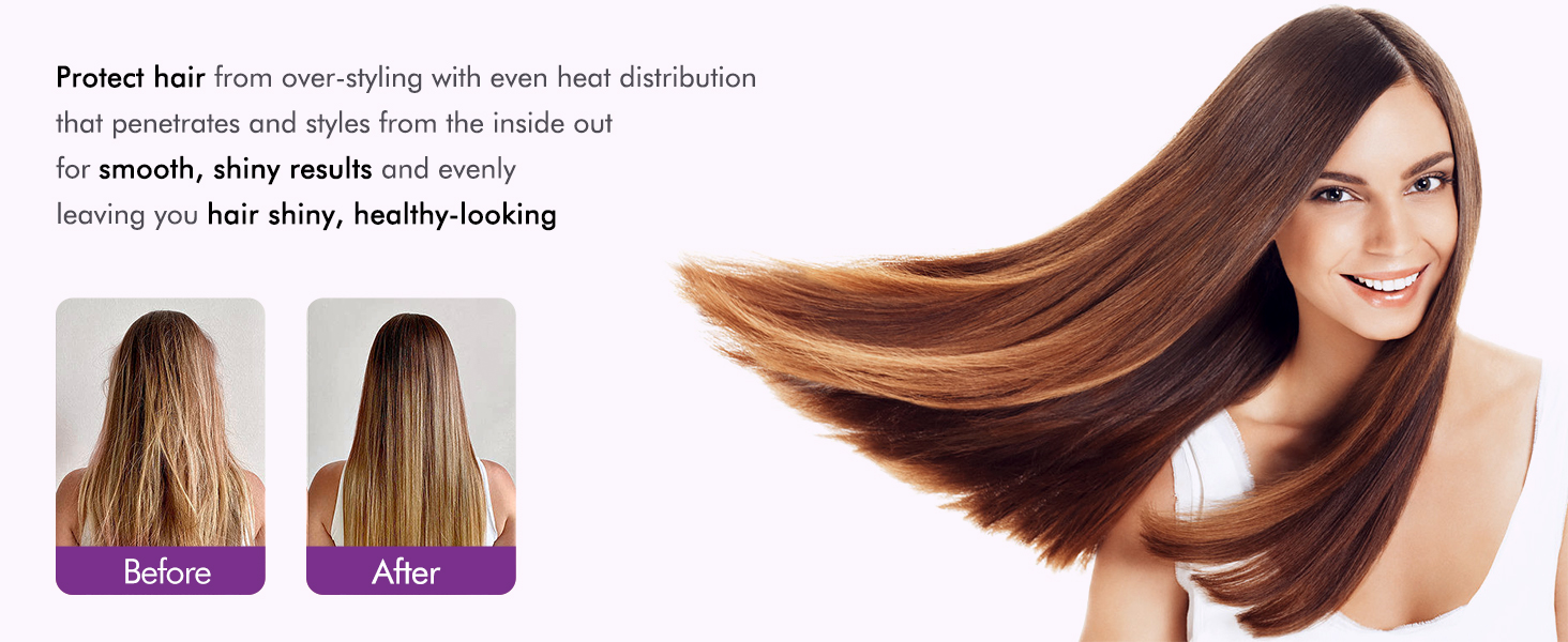 LANDOT Професійний випрямляч для волосся з керамічним покриттям 45 мм, 12 температурних режимів (120–230°C), рожеве золото, чорний