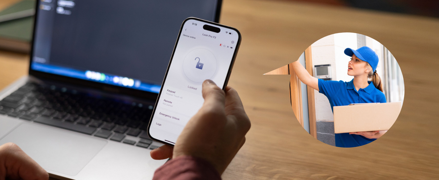 Розумний замок SwitchBot WALN Smart Lock Pro для вхідних дверей, електронний дверний замок з керуванням через додаток, підтримка Matter, Alexa, Google, швидке встановлення