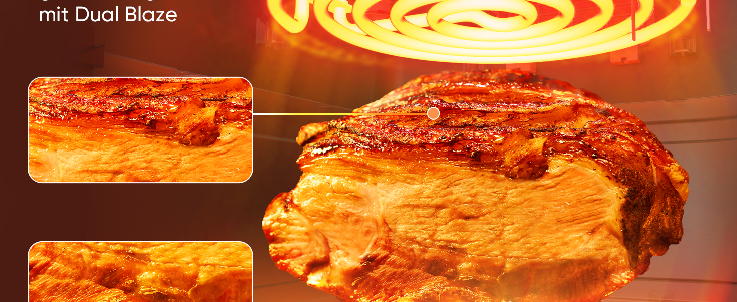 Фритюрниця Cosori Turboblaze Airfryer 9-в-1 з об'ємом 6л, сірий колір, з тихим DC мотором та 87 рецептами