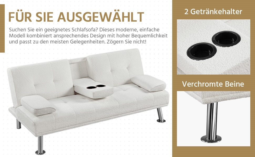 Yaheetech Folding Sleeper Sofa