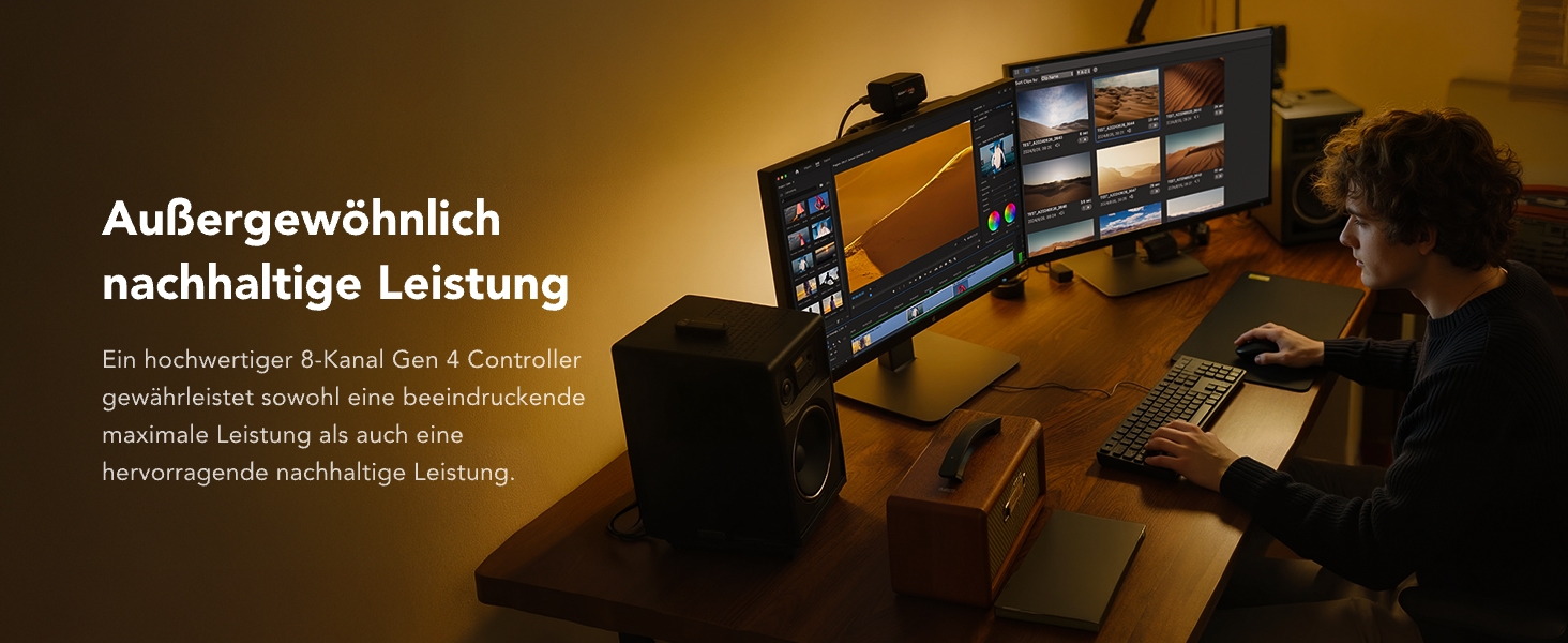 Lexar Thor Pro 1TB SSD: Швидкий M.2 NVMe накопичувач PCIe Gen4 для PS5, ноутбуків та ПК