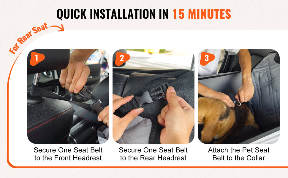 Автокрісло для собак VEVOR, водовідштовхувальне, з підставкою, з поворотцем, для собак до 22 кг (Сірий)