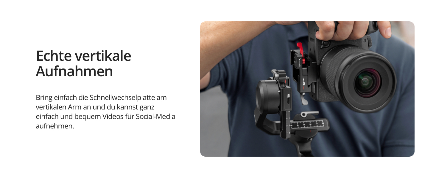 Стабілізатор DJI RS 3 Mini: 3-осьовий Gimbal для Canon/Sony/Panasonic/Nikon/Fujifilm, до 2 кг, Bluetooth, вертикальна зйомка