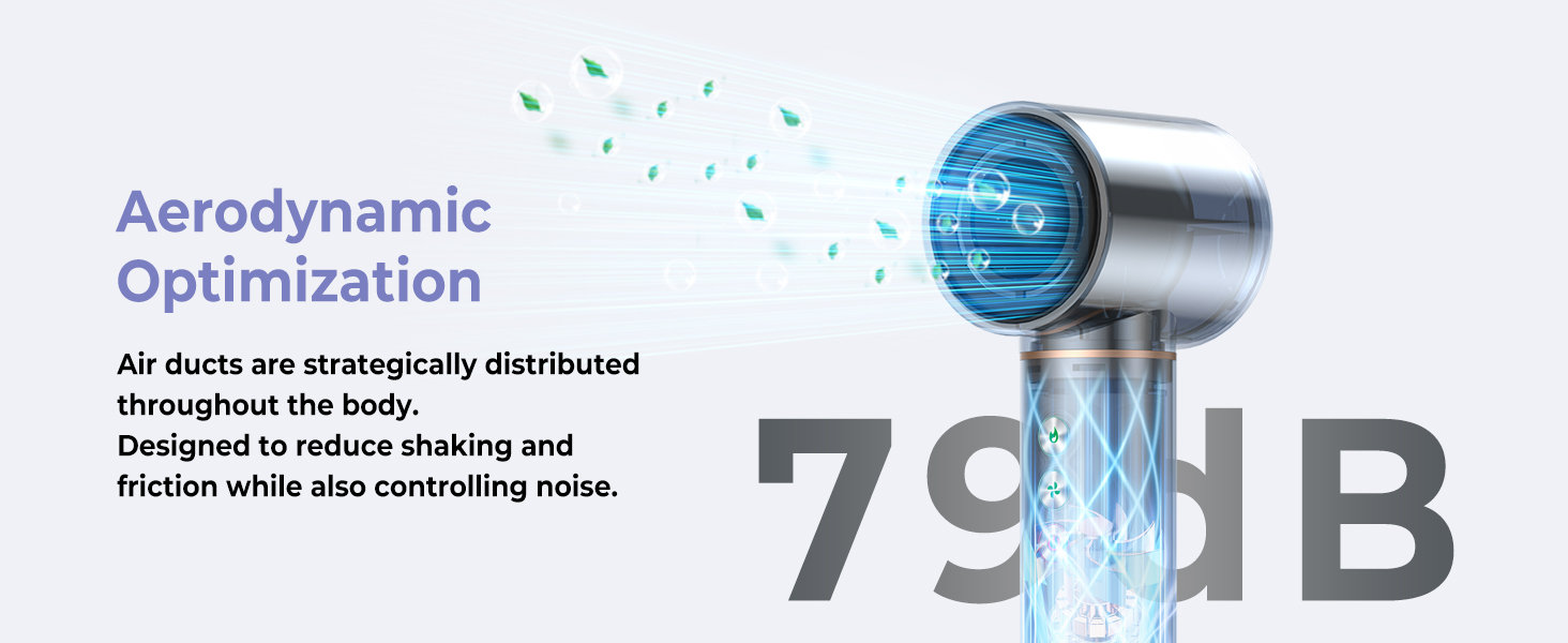 Airstyler 5 в 1: Фен-щітка з іонізацією, 20 м/с, 110 000 об/хв, для створення локонів та випрямлення, легкий, тихий, швидке сушіння, блакитний