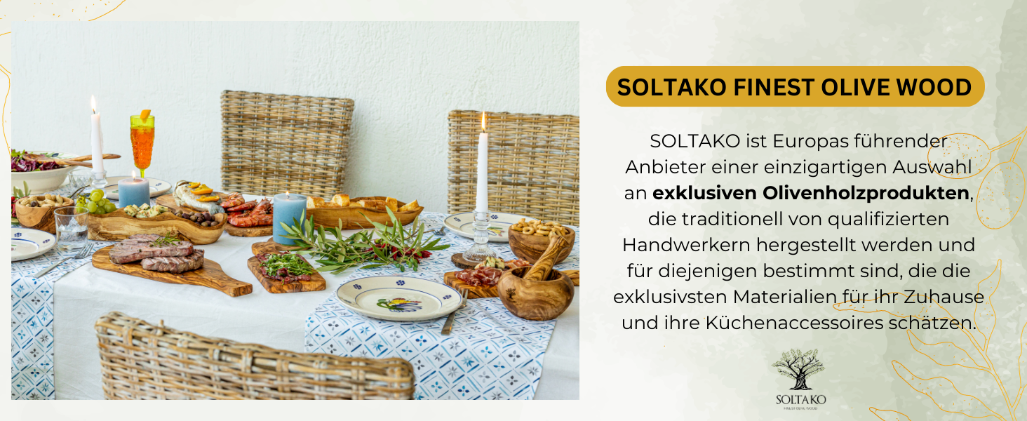 Підставки під склянки з оливкового дерева SOLTAKO, круглі, набір 6 шт. + підставка, Ø 12 см, рустикальний стиль