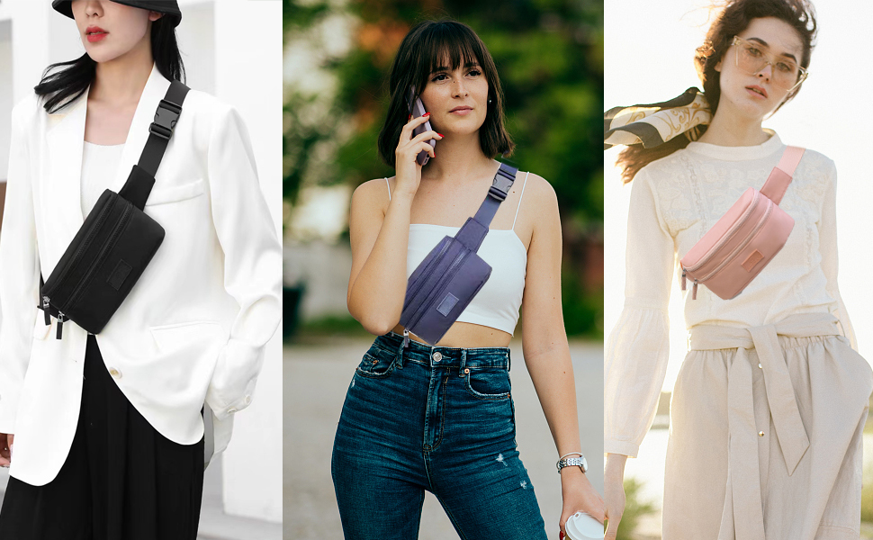 Поясна сумка на пояс для жінок та чоловіків, спортивна, водовідштовхувальна, чорна