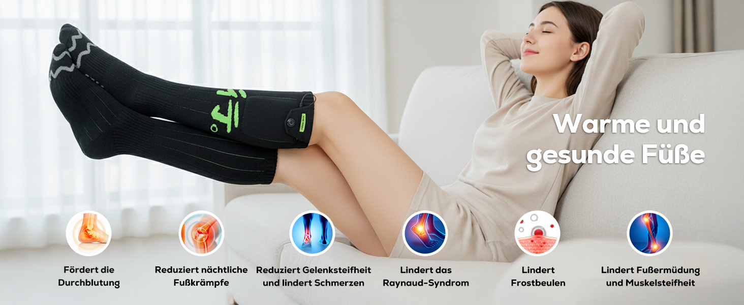 Електричні гріючі шкарпетки для жінок та чоловіків, USB, 4 режими температури, керування через додаток, для активного відпочинку (походи, катання на лижах, кемпінг, риболовля), XL