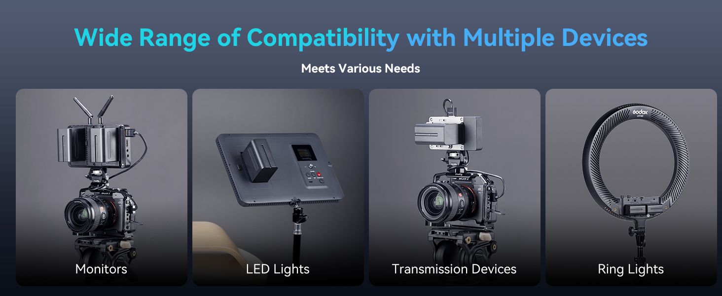 Запасні акумулятори SMALLRIG 7800mAh (2 шт.) для Sony NP-F970 та швидкий зарядний пристрій USB Dual Charger для NP-F970, NP-F960, NP-F950, NP-F930, NP-F550, NP-F570, NP-F750, відеокамери