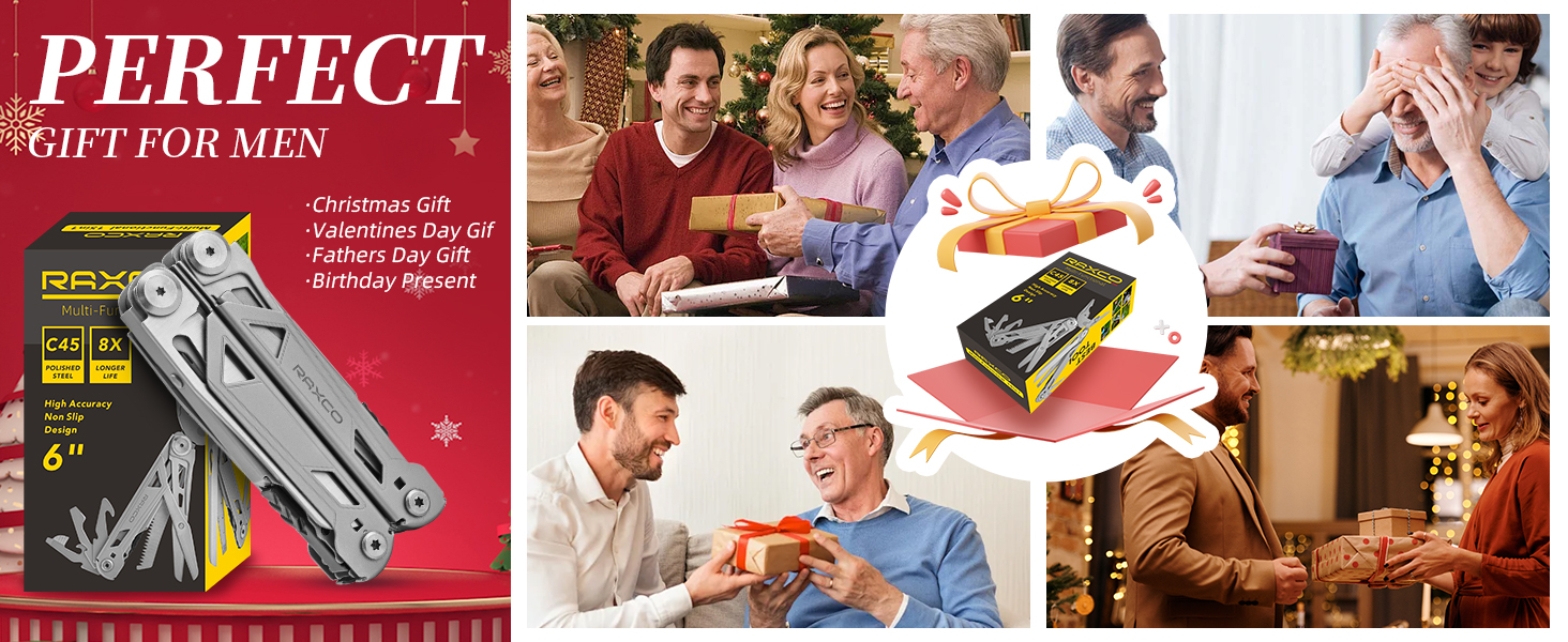 Мультитул RAXCO 15-в-1: плієнті та інструмент для кемпінгу - ідеальний подарунок для чоловіків, батька, друга