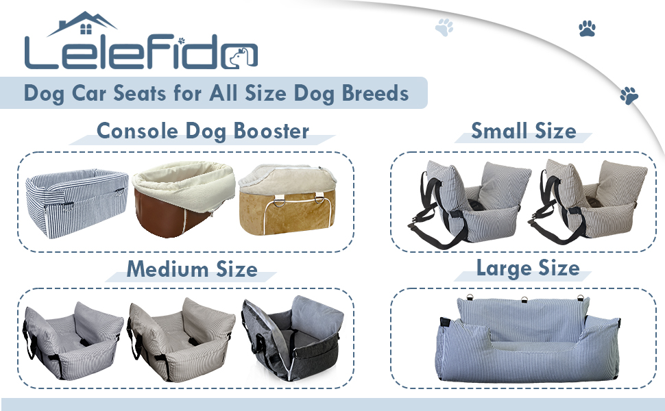 Автокрісло для собак - автокрісло-бустер для маленьких та середніх собак до 18 кг, з ременем безпеки та кишенями для зберігання, антиковзаюча підставка (смужка в морському стилі), сіре, 77x52 см