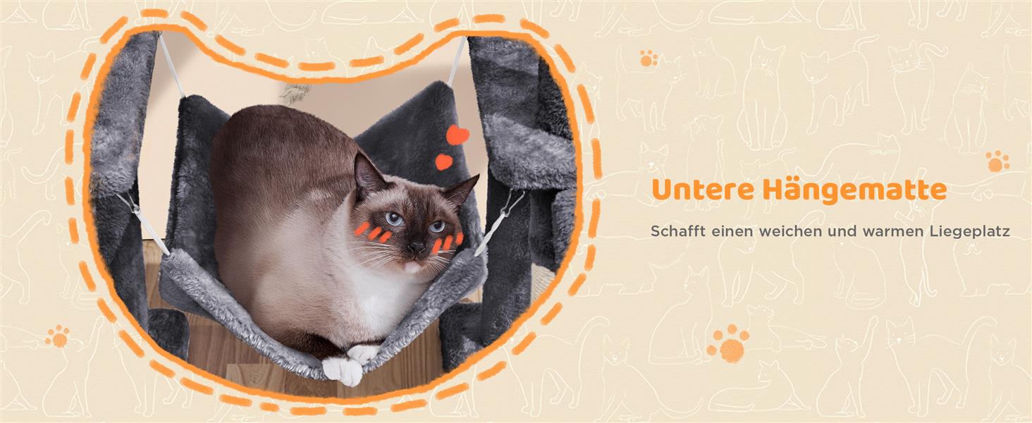 Котячий будиночок Yaheetech 159 см: стабільний котячий комплекс з будиночками та платформами, ігровий дім для котів, темно-сірий
