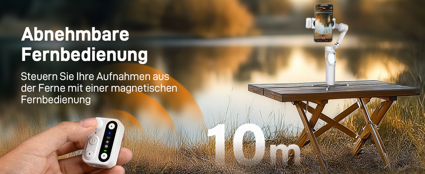 Hohem iSteady V3 - Стабілізатор для смартфона з контролером, AI-трекером та розсувним штативом, 3-осьовий