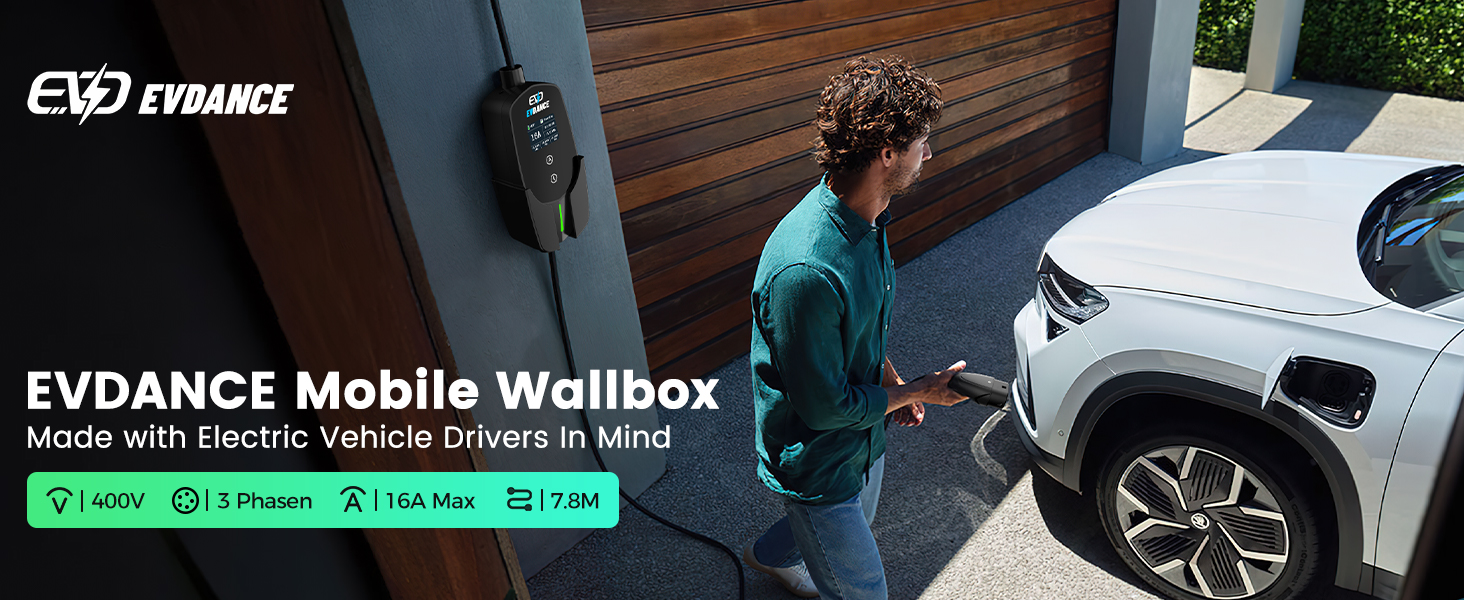 Кабель для зарядки електромобіля Type 2 Schuko, 3.68kW, 6.1м, 6-16A, для електромобілів та гібридів (PHEV/EV)