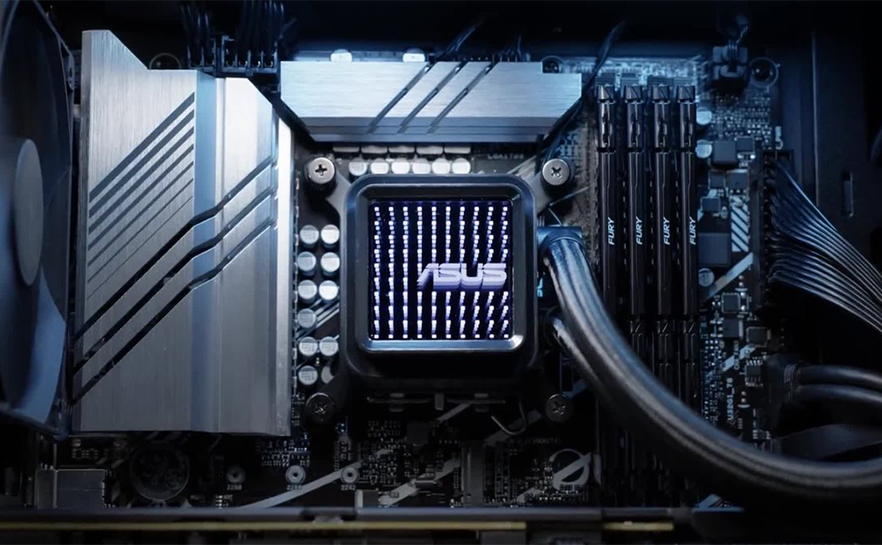 ASUS Prime LC 240 ARGB - Система водяного охолодження CPU з RGB підсвіткою (2 вентилятори, 400 мм шланги, підтримка Intel LGA 1851/1700/1200/115X, AMD AM5)