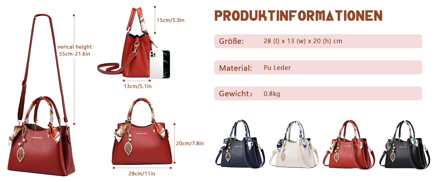 Сумка жіноча Myhozee середнього розміру з PU шкіри, чорна: сумка через плече, кросбоді, ручна сумка