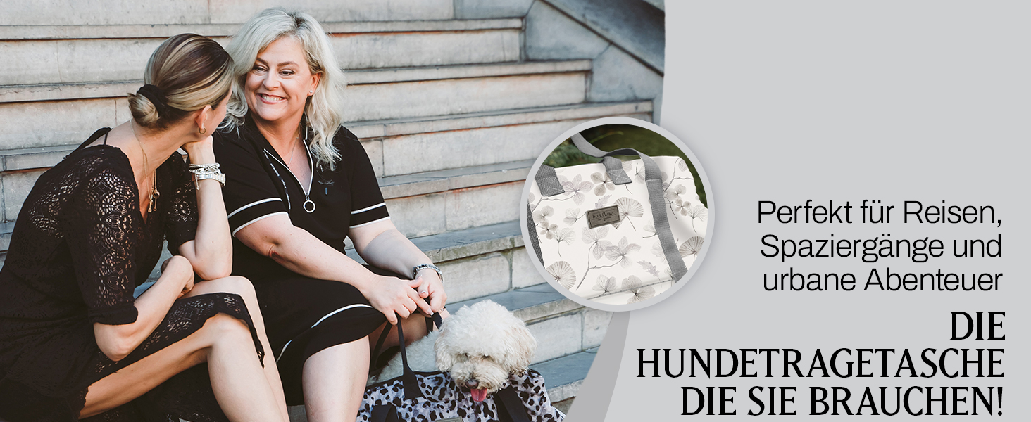 Сумка-переноска для собак Portland Lobna – 44x26x32 – для маленьких собак до 7 кг – комфортна та стильна переноска – миється та екологічна