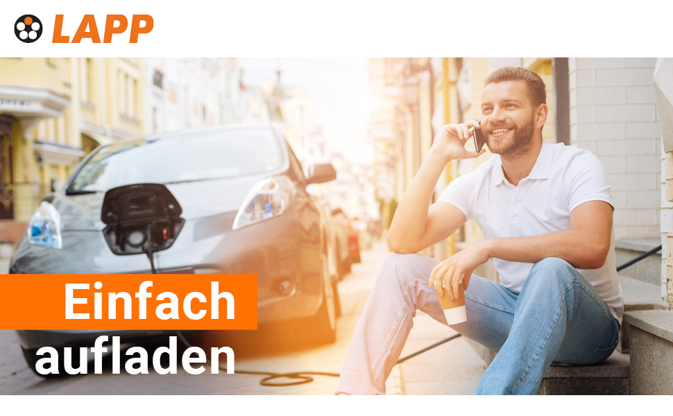 Кабель зарядки LAPP MOBILITY Typ 2 22 kW, 7м - для електромобілів, 32A, 3-фазний, IP55, PHEV/BEV/EV