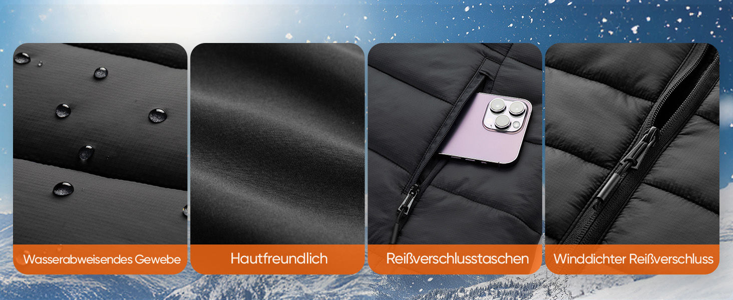 Жіноча грілка для тіла з акумулятором 12V 12000mAh, 4 режими нагріву, керування через додаток, легка термо-грудна панель для дому, прогулянок, зимових видів спорту, їзди на велосипеді та піших прогулянок