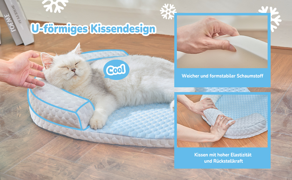 Підвісне ліжко для котів CATISM 360° з можливістю обертання, кошик для сну, 36x38 см, до 20 кг (блакитний)