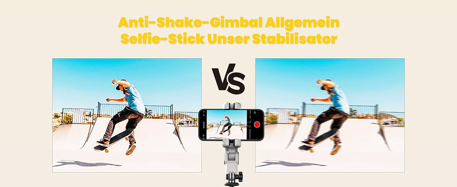 Стабілізатор для телефону AOCHUAN M2Pro, 4-в-1 RGB світло, тримач для смартфона, 108 см, чорний/білий