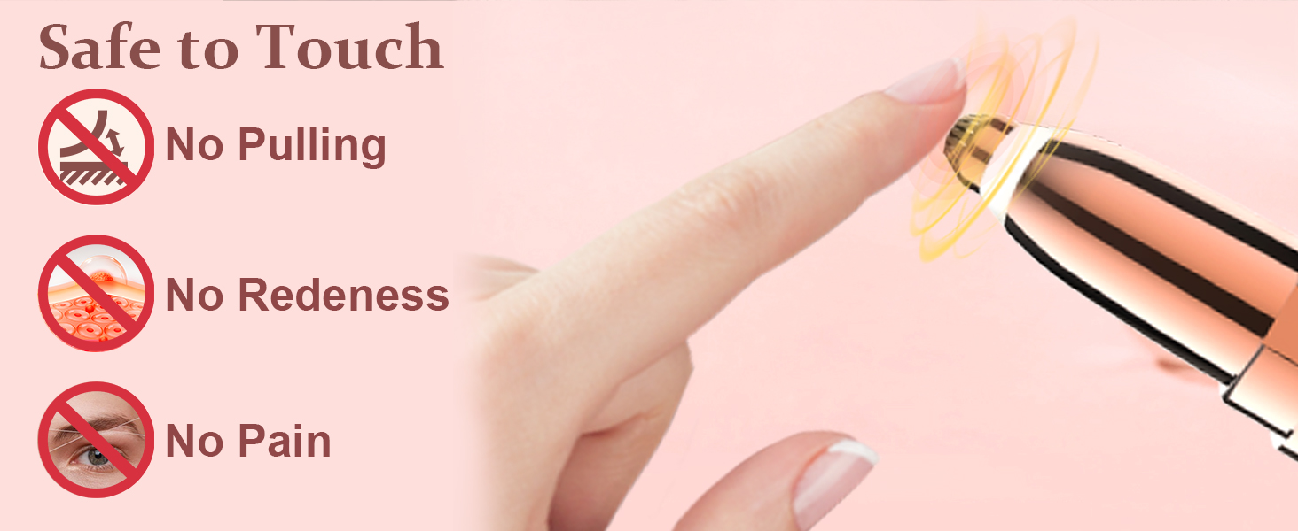 Триммер для брів для жінок, акумуляторний: прецизійний триммер для брів та волосся на обличчі, безболісний епілятор, видалення волосся, триммер для брів