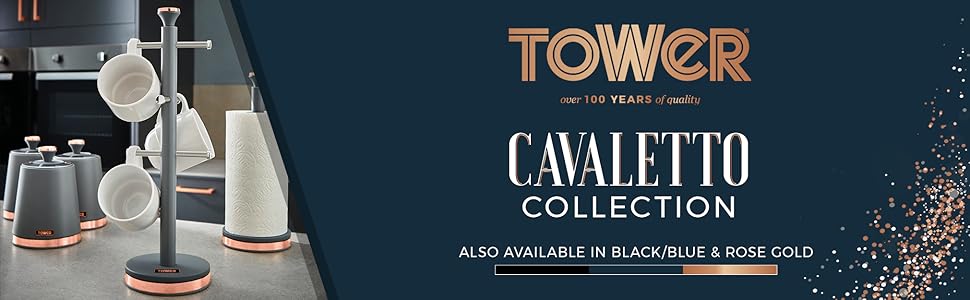 Підставка для кухлів Tower Cavaletto з нержавіючої сталі, Marshmallow Pink/рожеве золото