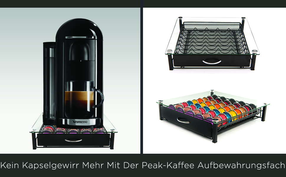Підставка для капсул Nespresso Vertuo Peak Kaffee - 70 шт. (45 касет) - Організатор для капсул Vertuo Line