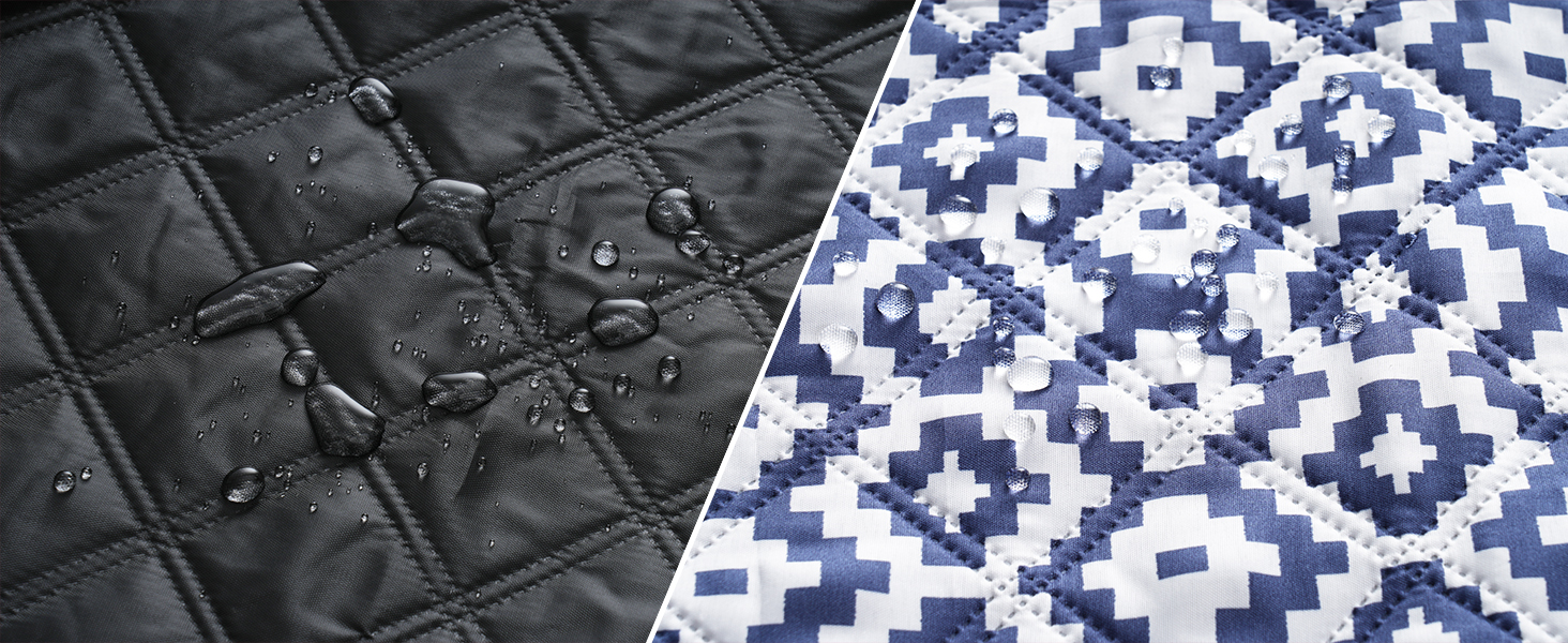 Плед для пікніка Oak & Tea 200x200 см, водонепроникний, ізолюючий, XXL, складаний килимок для пляжу, кемпінгу, вулиці з міцного Оксфорда (синій)