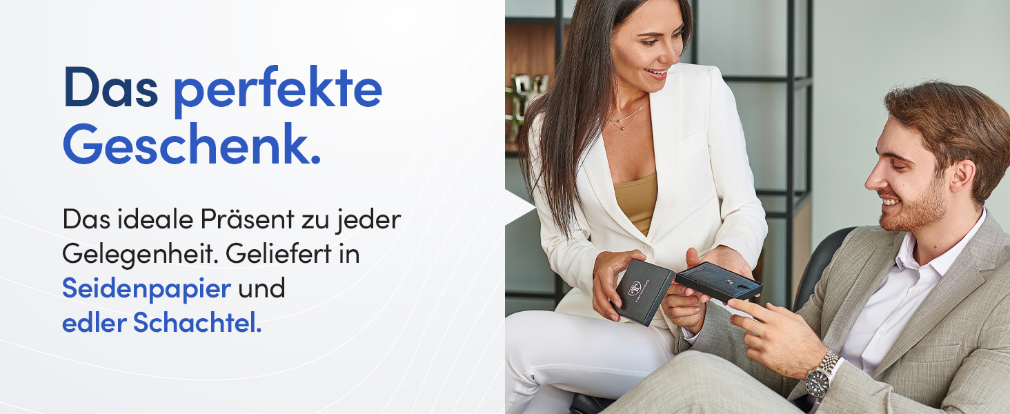 Гаманець TRAVANDO з кліпсою для грошей Amsterdam - сертифікований TÜV - 10 відділень для карток - тонкий дизайн - захист RFID - маленька кишеня для монет - з подарунковою коробкою - дизайн з Німеччини