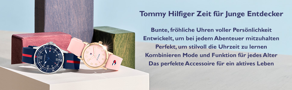 Кварцовий годинник Tommy Hilfiger для молоді зі сталевим ремінцем, сріблястий