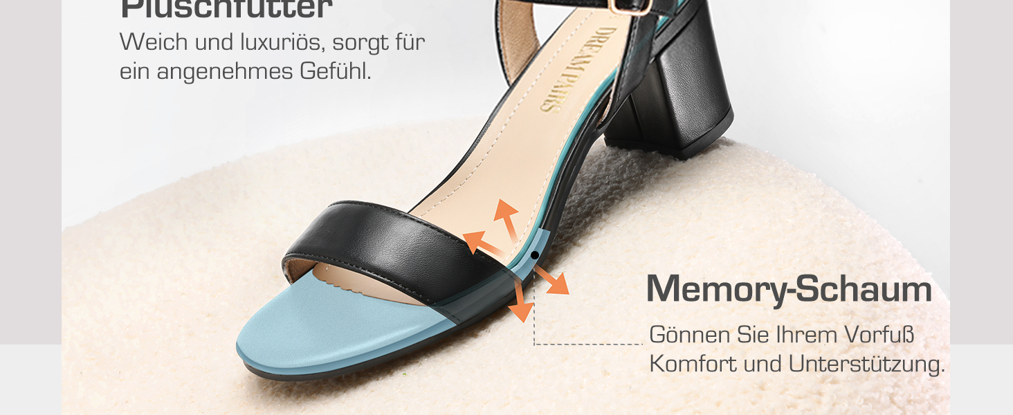Жіночі босоніжки DREAM PAIRS на високій платформі, білі, 39 EU, з відкритим носком та блочними підборами