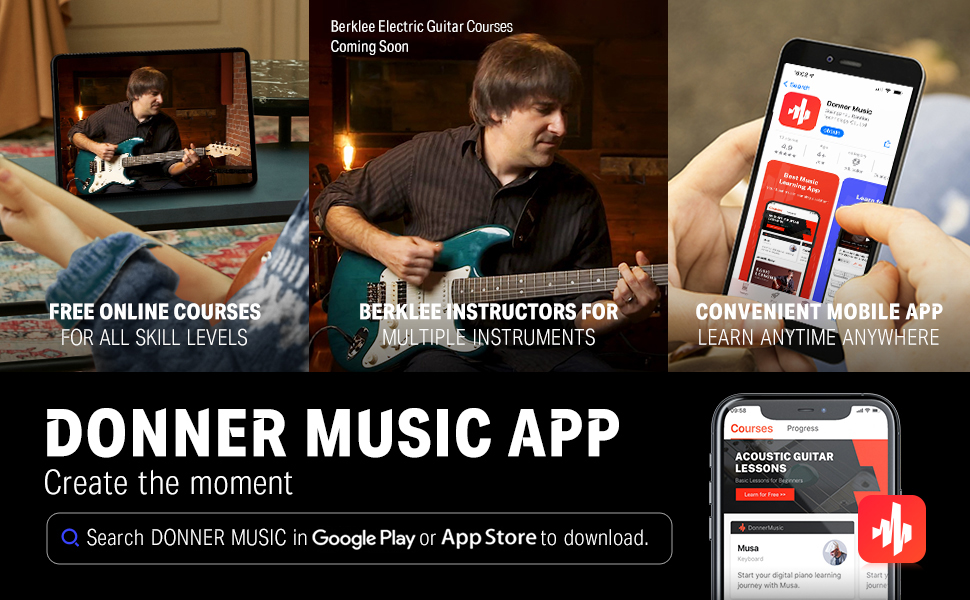 Електрогітара Donner DST-152S Sunburst: Початковий набір з підсилювачем, сумкою та аксесуарами