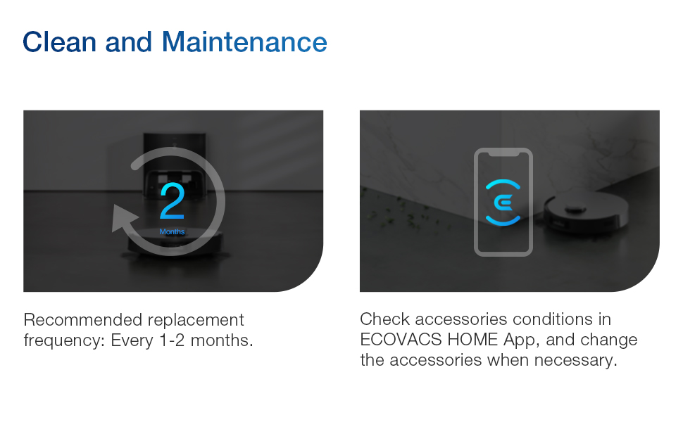 Робот-пилосос ECOVACS DEEBOT N20 з функцією миття підлоги, 8000Pa, PureCyclone Station, без мішка, захист від заплутування волосся, до 300 хвилин роботи, білий