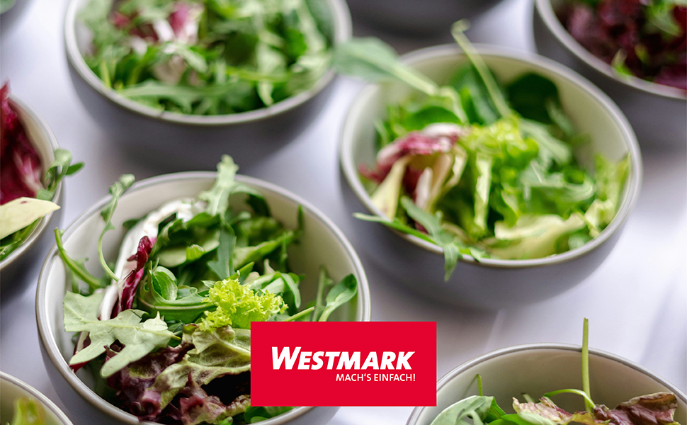 Салатниця Westmark об'ємом 4.4 л, пластик BPA-free, прозора/біла/зелена, 2430224A