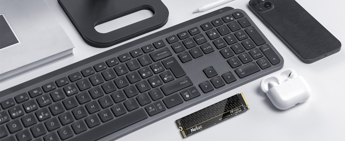 Netac NV7000-t 2TB M.2 NVMe SSD: Швидкий внутрішній SSD для геймінгу та відео, PCIe 4.0