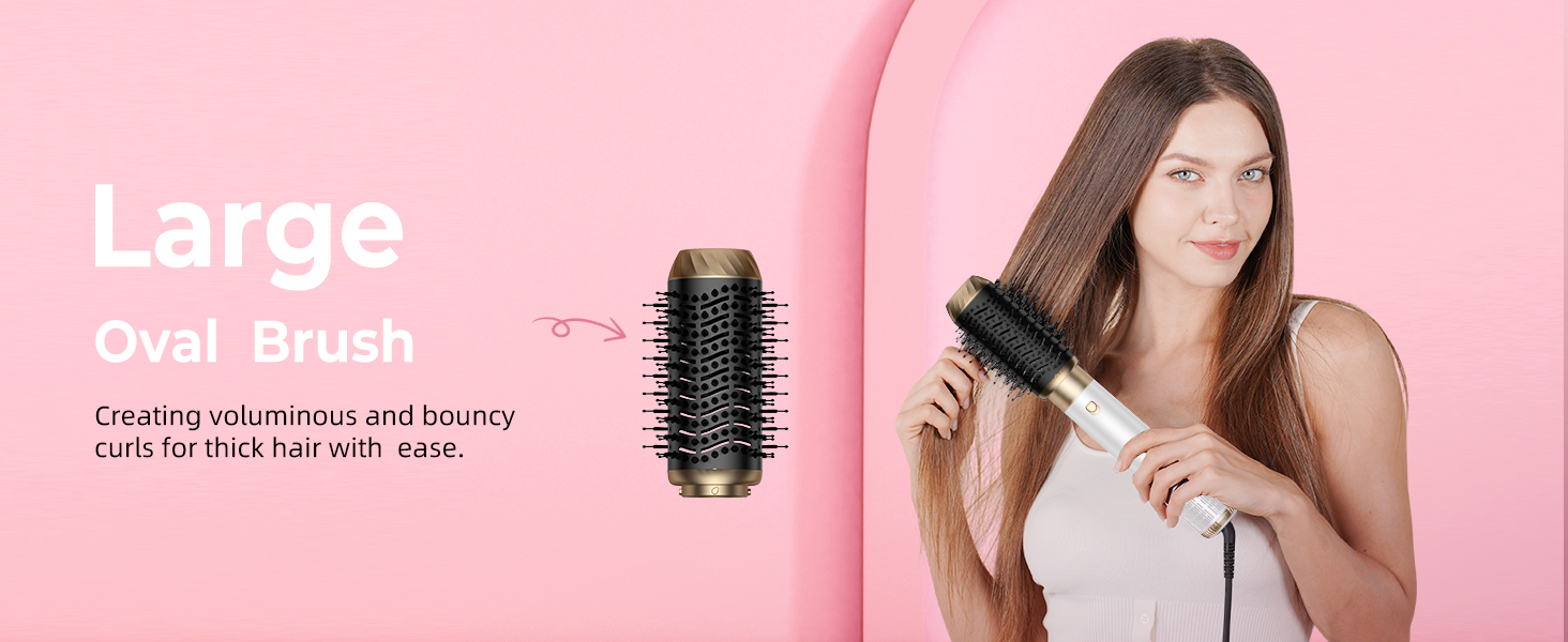 Професійний фен-щітка Pro Airbrush Hair styler 6 в 1: 6 функцій для укладки, 1000W, сушка та створення локонів