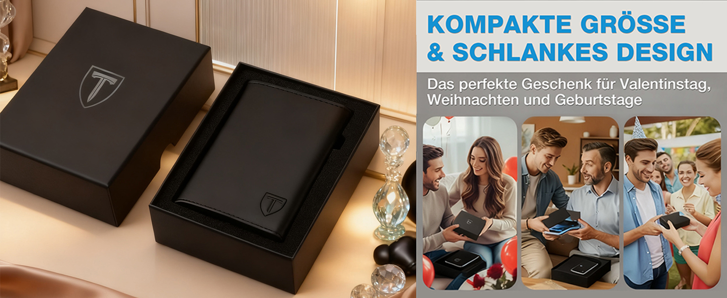 TENBST Smart Wallet 3.0: Шкіряний гаманець для чоловіків з магнітною застібкою | RFID-захист | Slim-модель | Гаманець-картхолдер