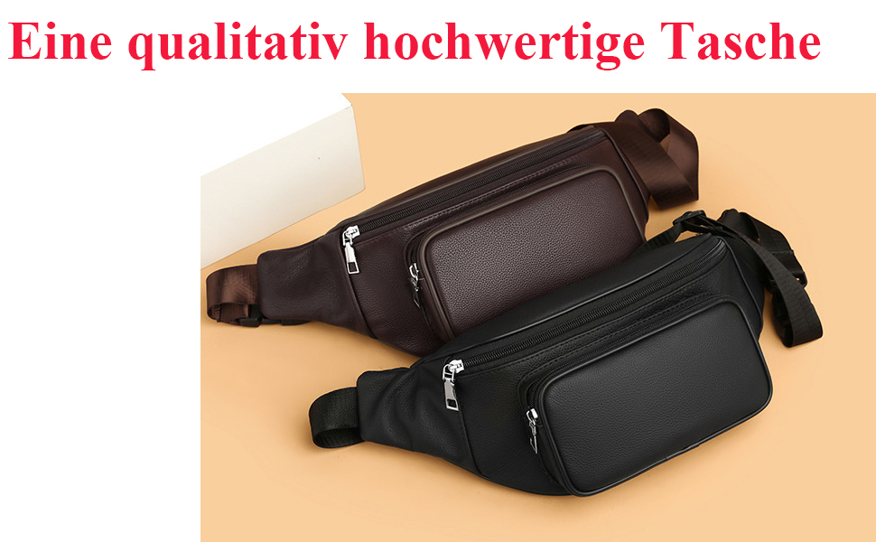 Сумка на пояс з натуральної шкіри для чоловіків та жінок. Шкіряна сумка через плече, бананка.