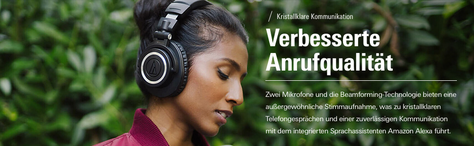 Навушники Audio-Technica M50xBT2 Bluetooth чорного кольору