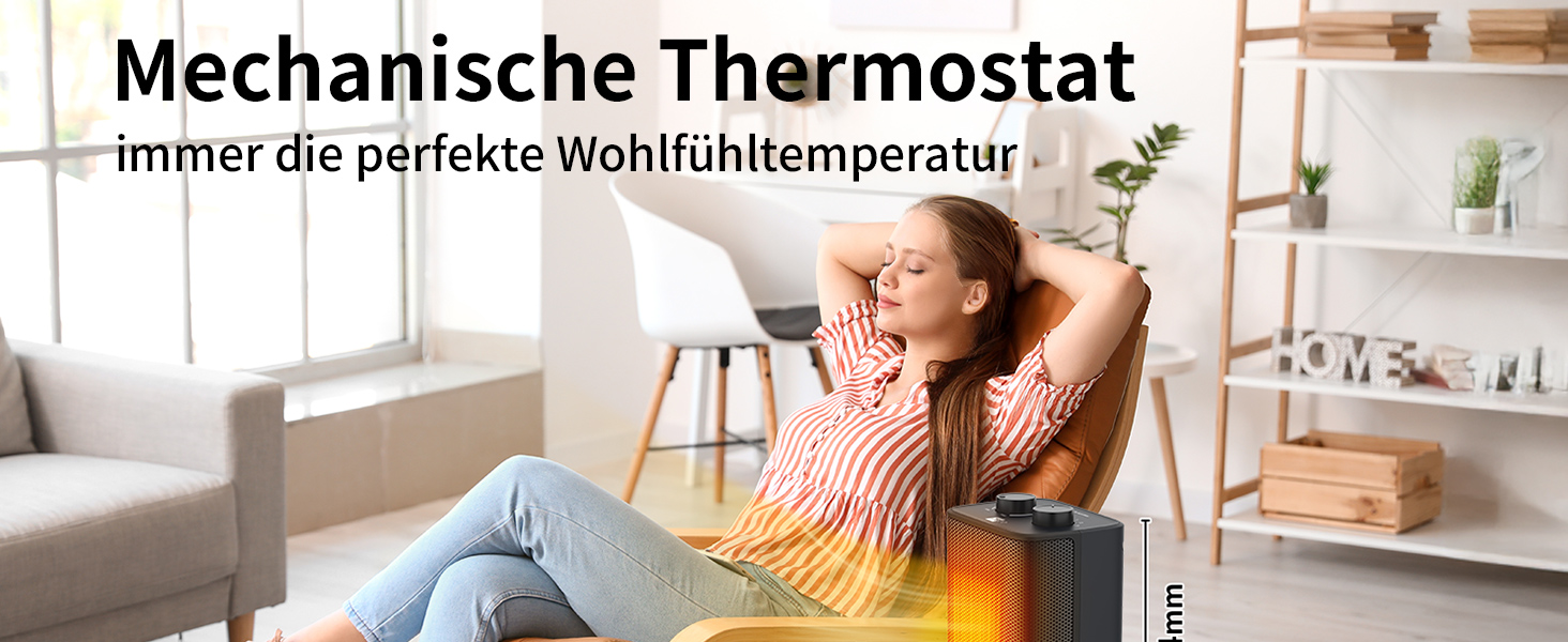 Електричний обігрівач Aeco EcoHeat Boost 58 см з дистанційним керуванням, 2000 Вт, LED ECO-режим, таймер 24 год, 4 режими, тиха керамічна панель, термостат, захист від перегріву та перекидання, осциляція